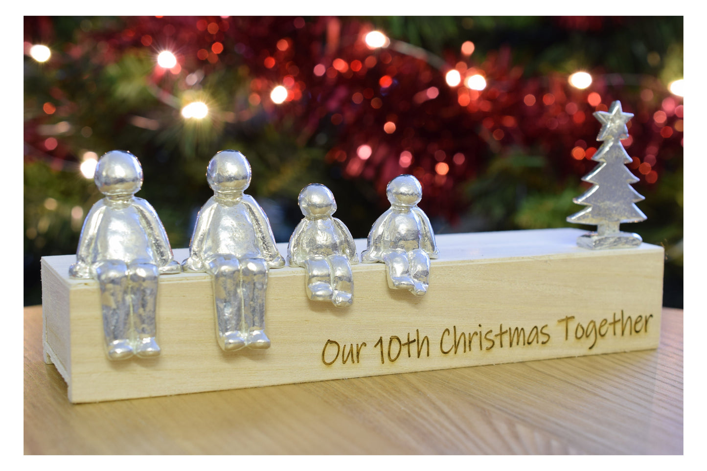 We Made A Family Christmas Edition | Now includes a Christmas Tree Figure | Personalised Gift