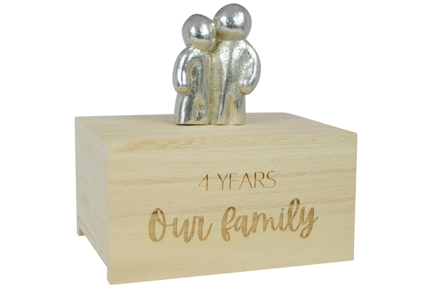 4 Years Our Little Hugging Family | 4th Anniversary Gift - Choose Your Own Family Combination | Part of the We Made a Family Range