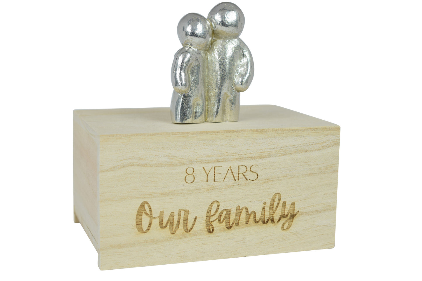 8 Years Our Little Hugging Family | 8th Anniversary Gift - Choose Your Own Family Combination | Part of the We Made a Family Range