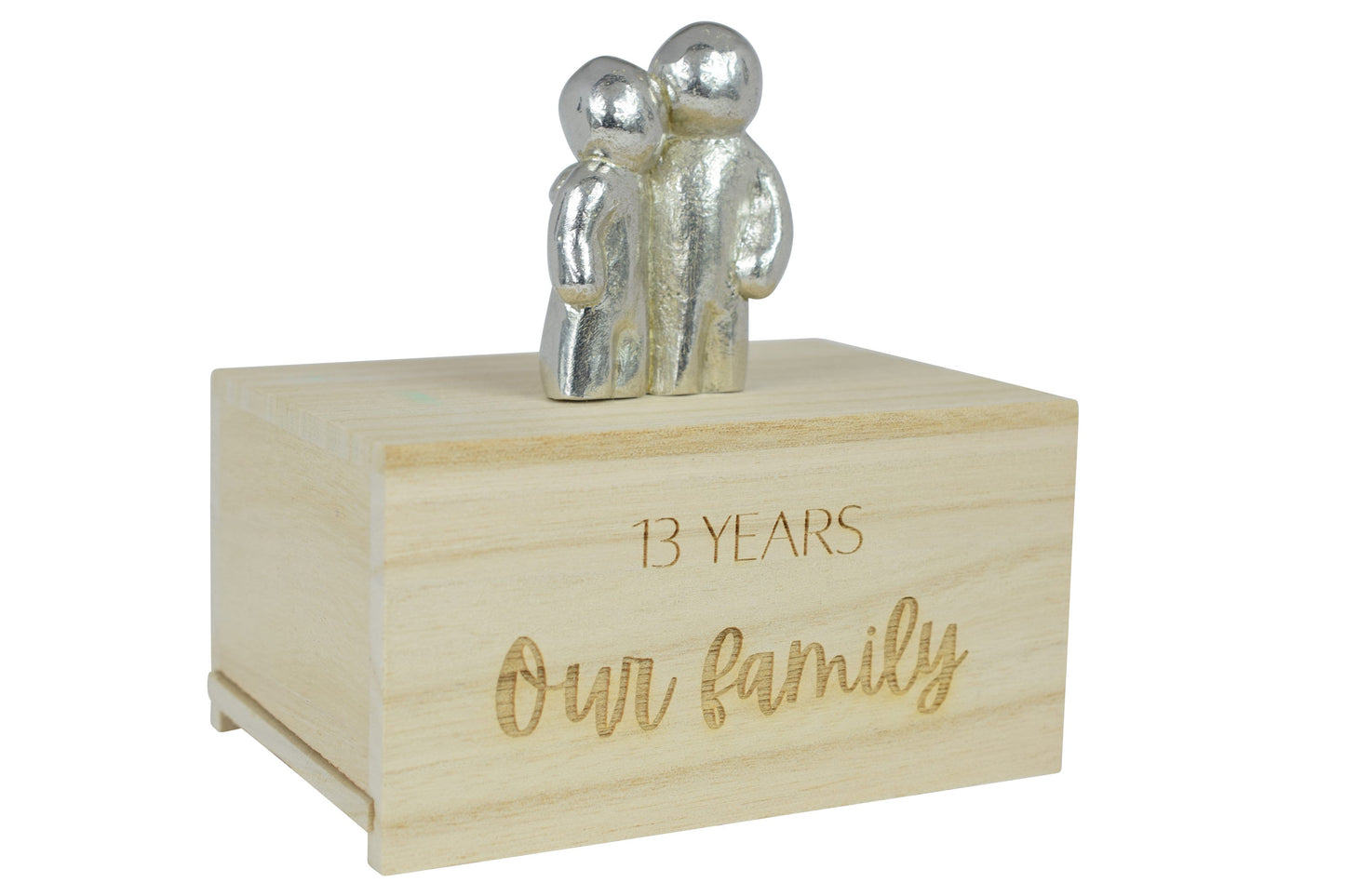 13 Years Our Little Hugging Family | 13th Anniversary Gift - Choose Your Own Family Combination | Part of the We Made a Family Range