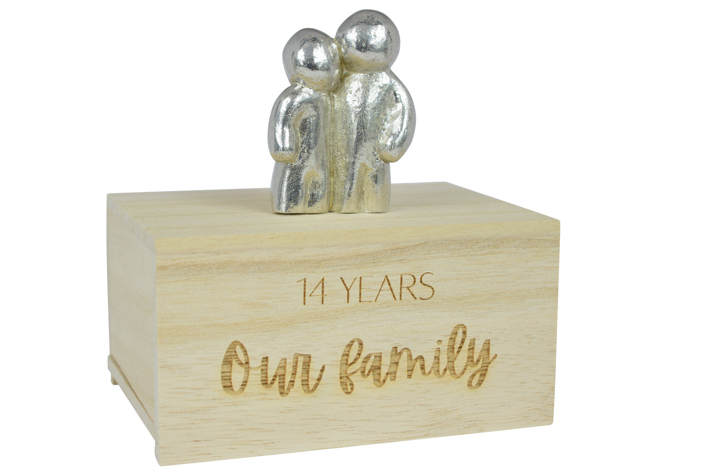 14 Years Our Little Hugging Family | 14th Anniversary Gift - Choose Your Own Family Combination | Part of the We Made a Family Range