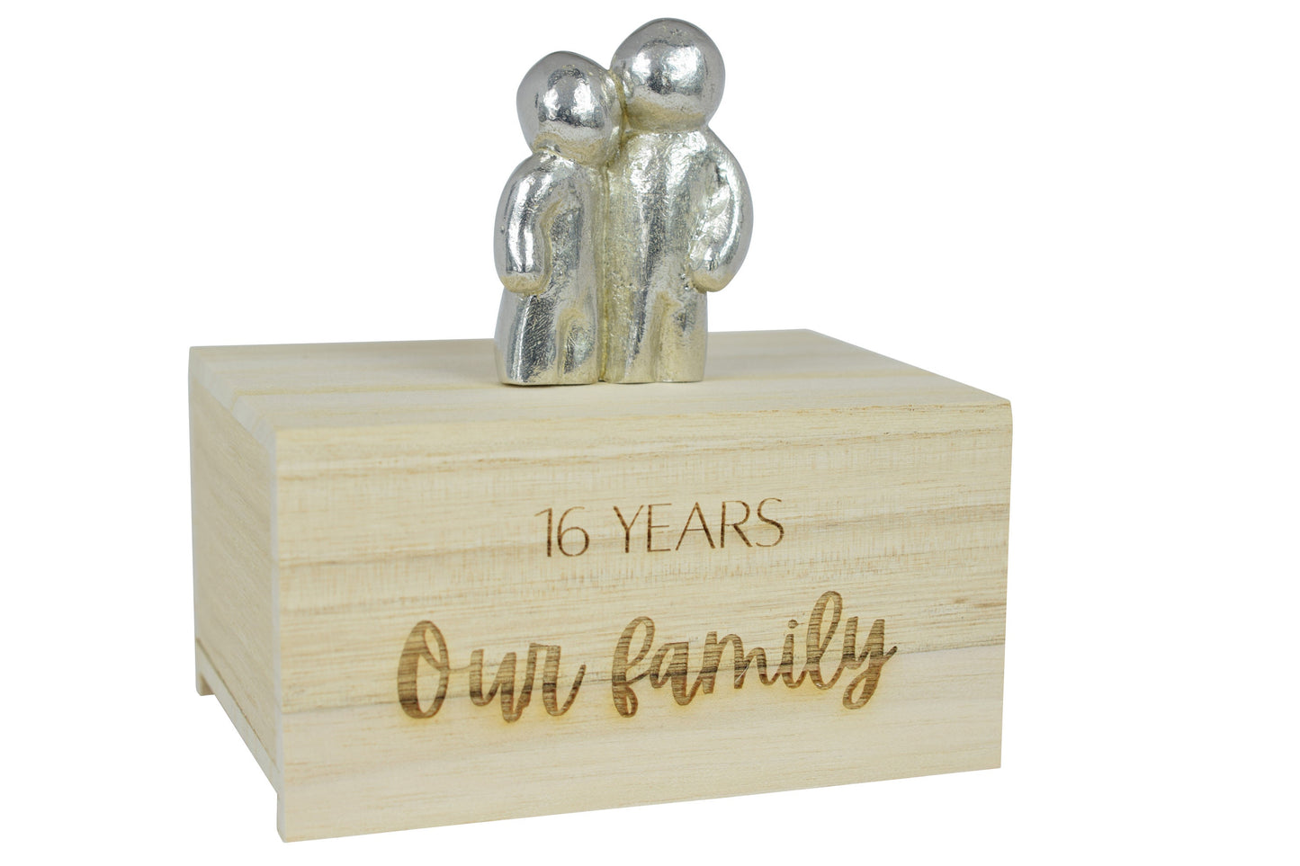 16 Years Our Little Hugging Family | 16th Anniversary Gift - Choose Your Own Family Combination | Part of the We Made a Family Range