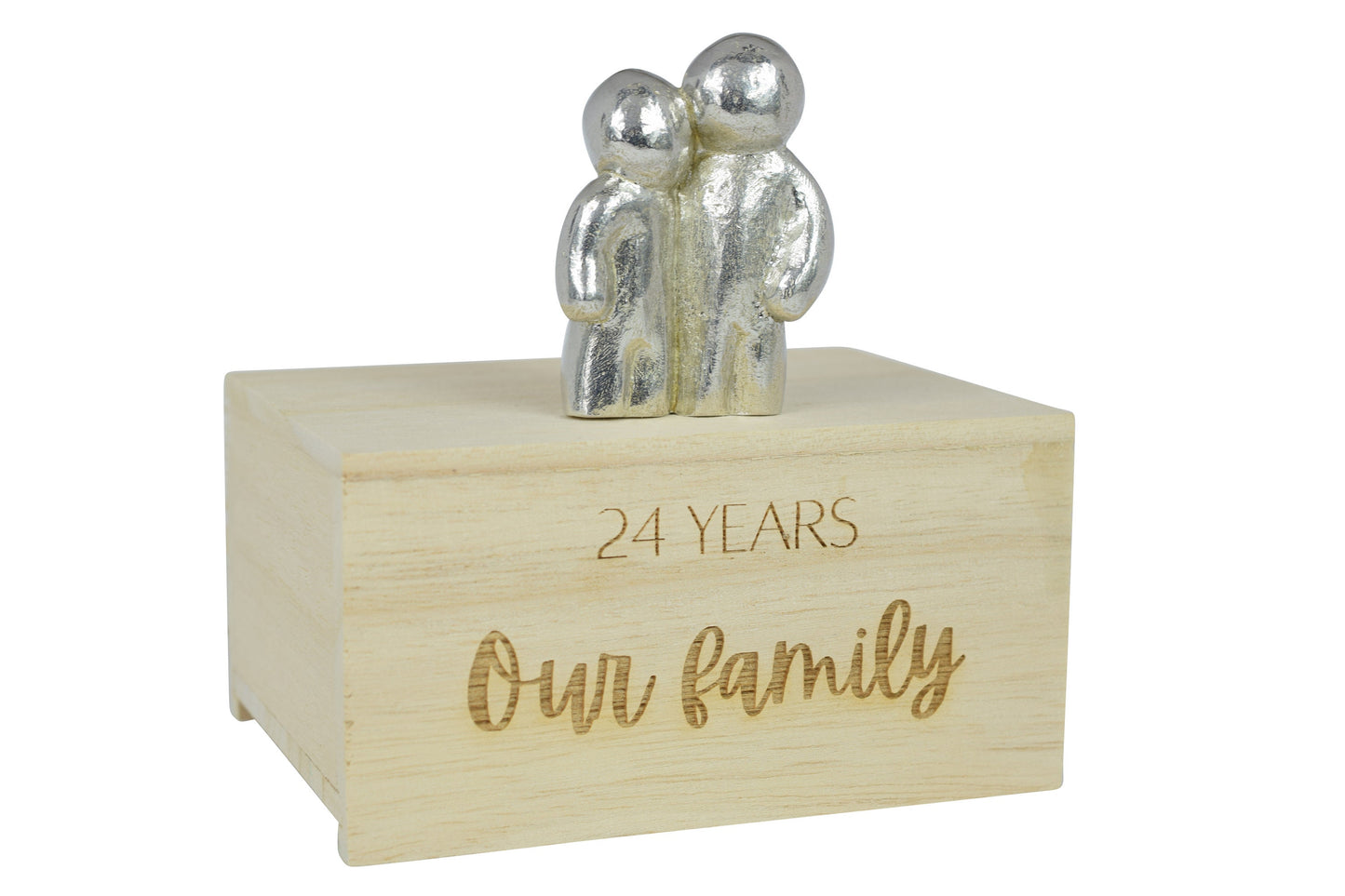 24 Years Our Little Hugging Family | 24th Anniversary Gift - Choose Your Own Family Combination | Part of the We Made a Family Range