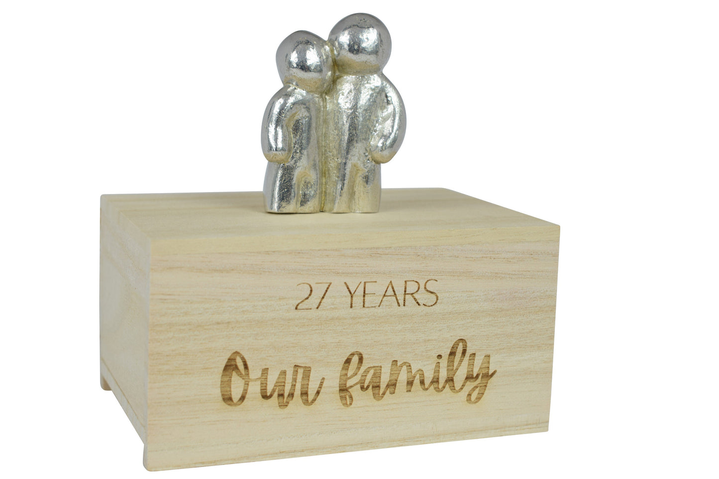 27 Years Our Little Hugging Family | 27th Anniversary Gift - Choose Your Own Family Combination | Part of the We Made a Family Range