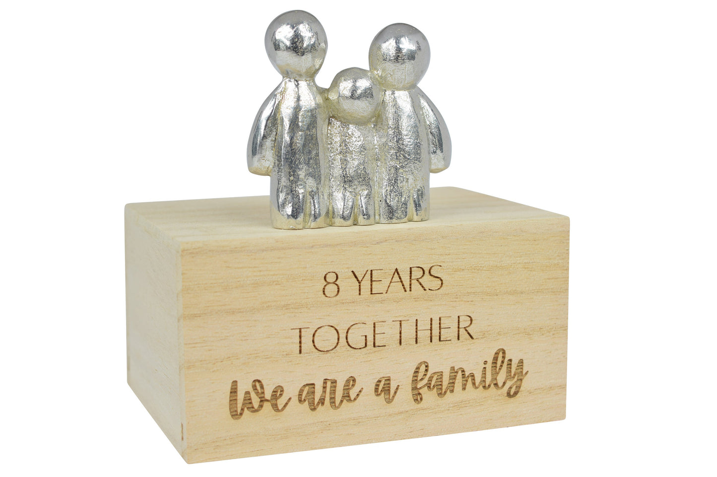 8 Years Together We Are A Family | 8th Anniversary Gift - Choose Your Own Family Combination | Part of the We Made a Family Range