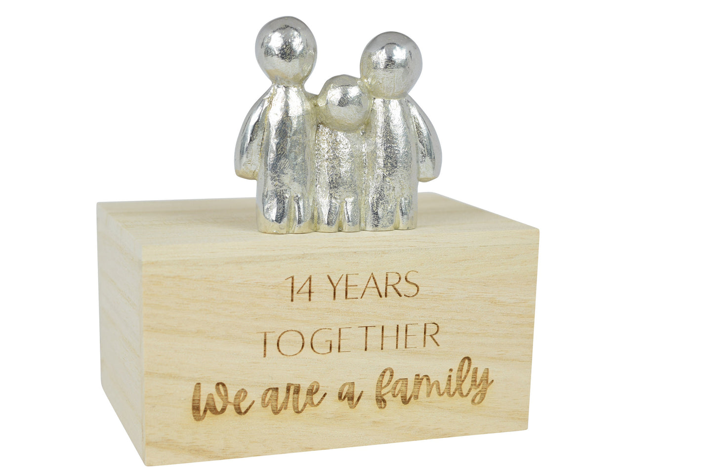 14 Years Together We Are A Family | 14th Anniversary Gift - Choose Your Own Family Combination | Part of the We Made a Family Range