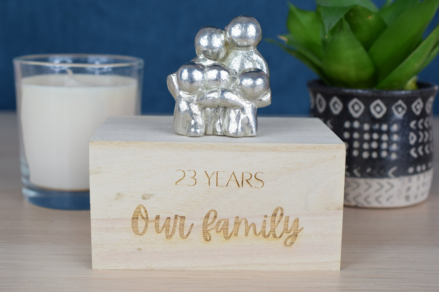 23 Years Our Family | Valentines or 23rd Anniversary Gift - Choose Your Own Family Combination | Part of the We Made a Family Range