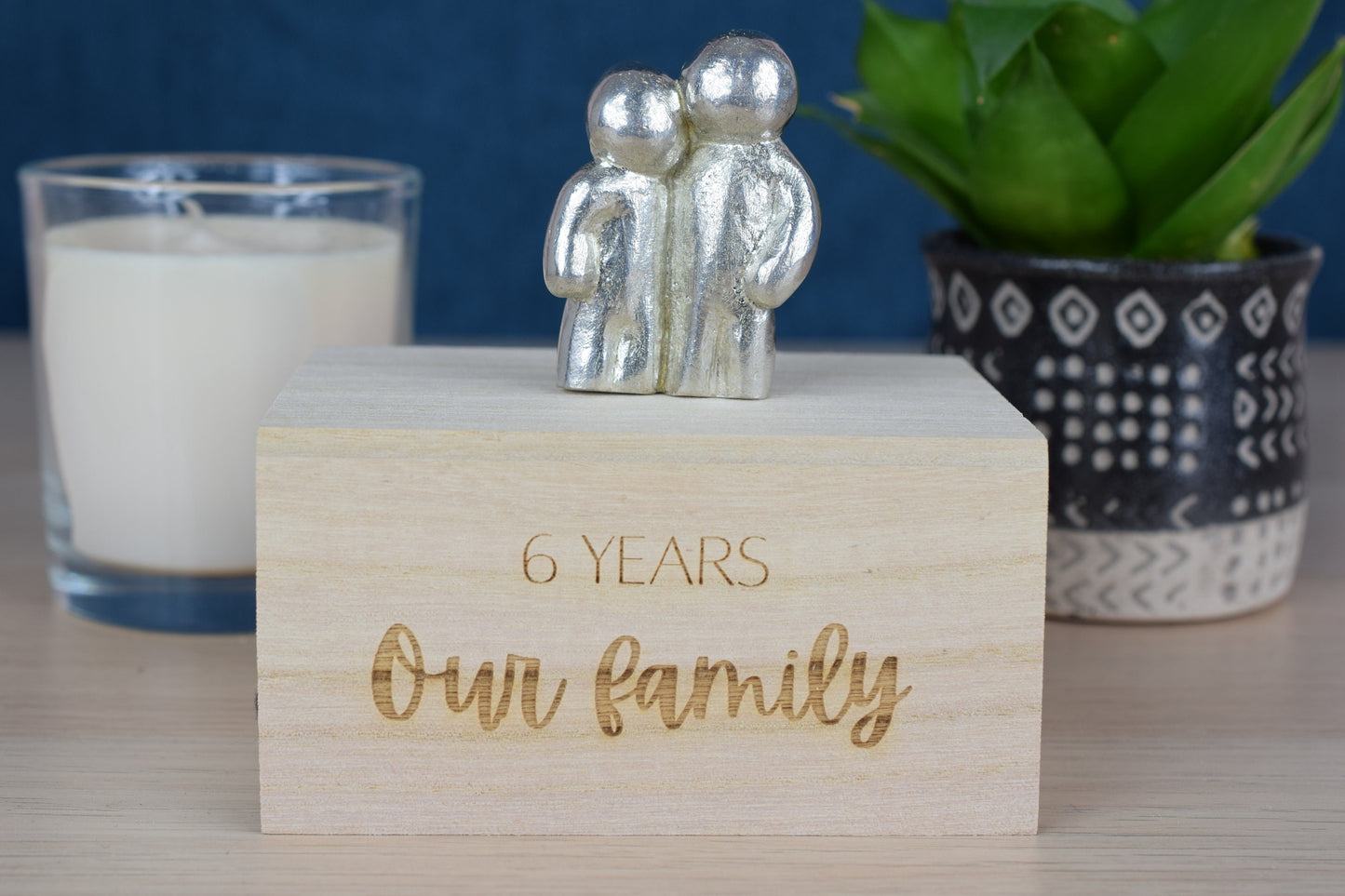 6 Years Our Little Hugging Family | 6th Anniversary Gift - Choose Your Own Family Combination | Part of the We Made a Family Range