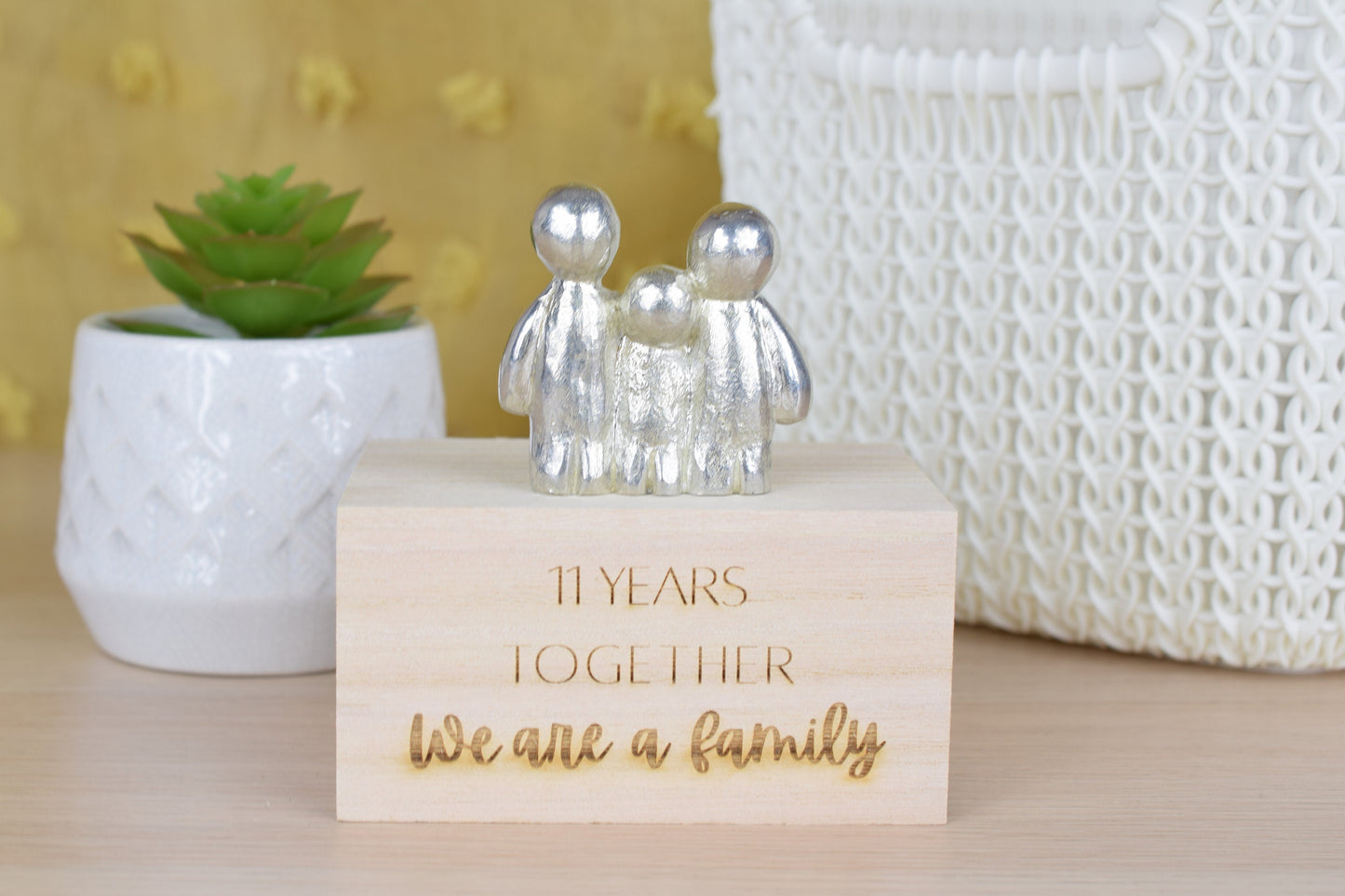 11 Years Together We Are A Family | 11th Anniversary Gift - Choose Your Own Family Combination | Part of the We Made a Family Range