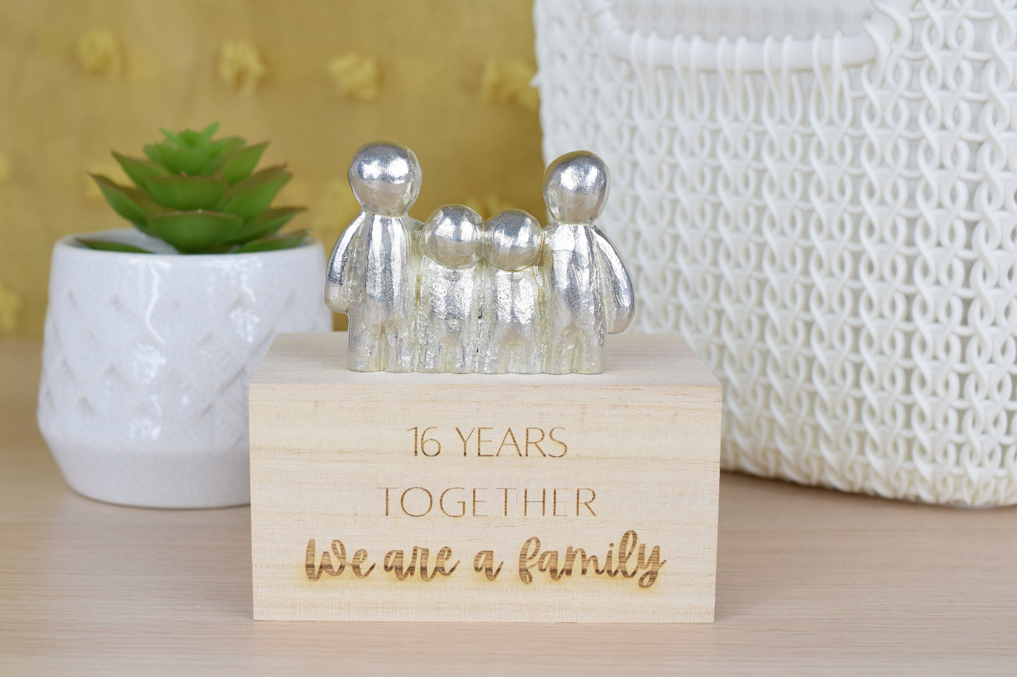 16 Years Together We Are A Family | 16th Anniversary Gift - Choose Your Own Family Combination | Part of the We Made a Family Range