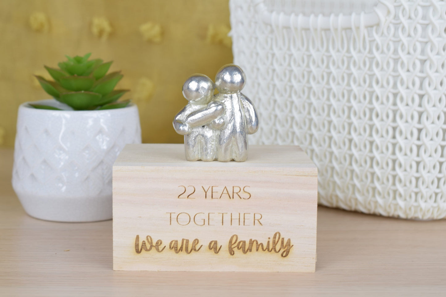 22 Years Together We Are A Family | 22nd Anniversary Gift - Choose Your Own Family Combination | Part of the We Made a Family Range