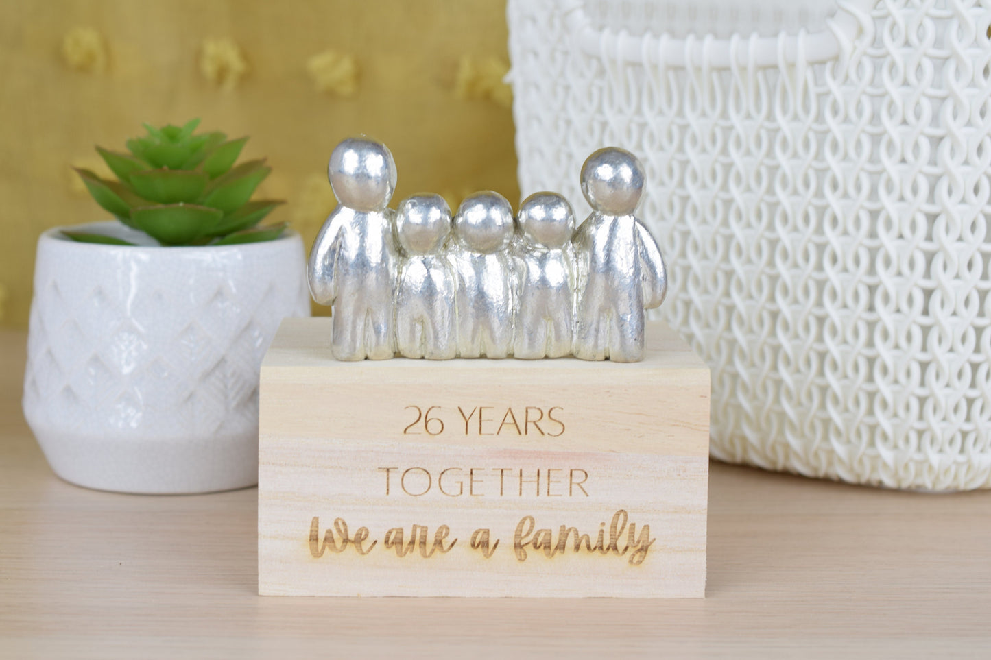 26 Years Together We Are A Family | 26th Anniversary Gift - Choose Your Own Family Combination | Part of the We Made a Family Range