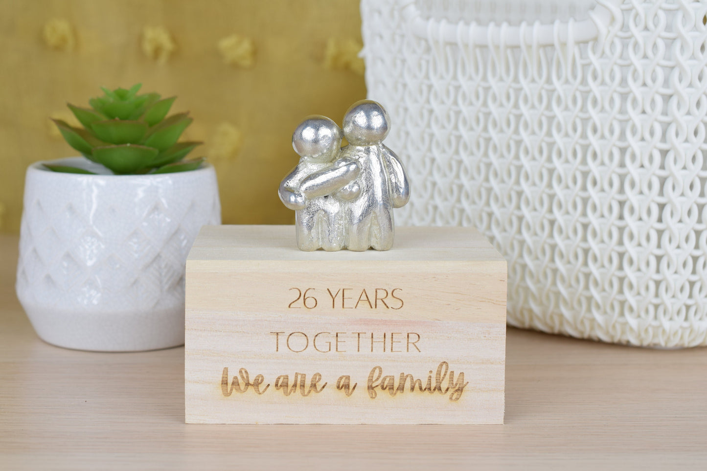 26 Years Together We Are A Family | 26th Anniversary Gift - Choose Your Own Family Combination | Part of the We Made a Family Range