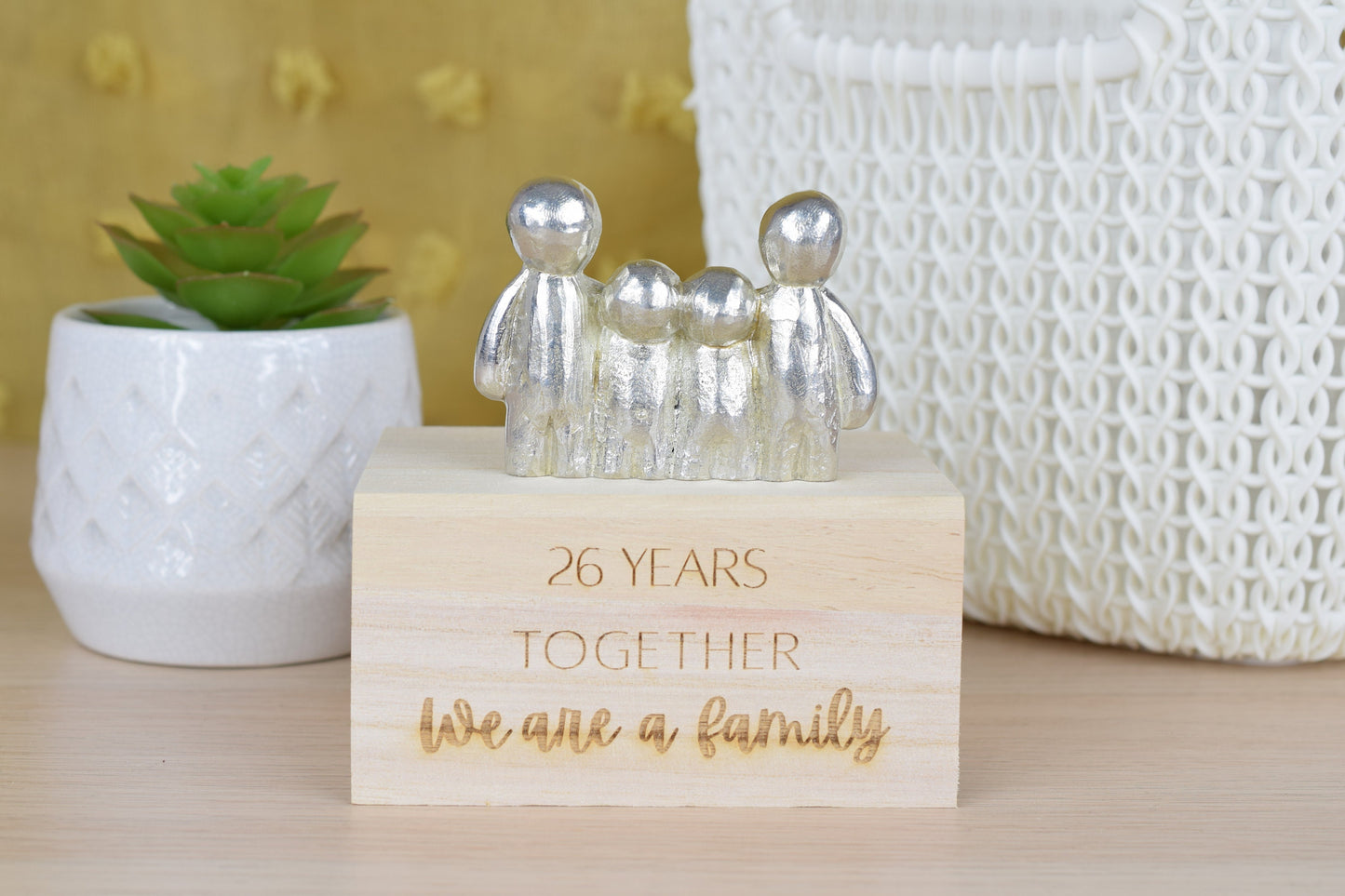 26 Years Together We Are A Family | 26th Anniversary Gift - Choose Your Own Family Combination | Part of the We Made a Family Range