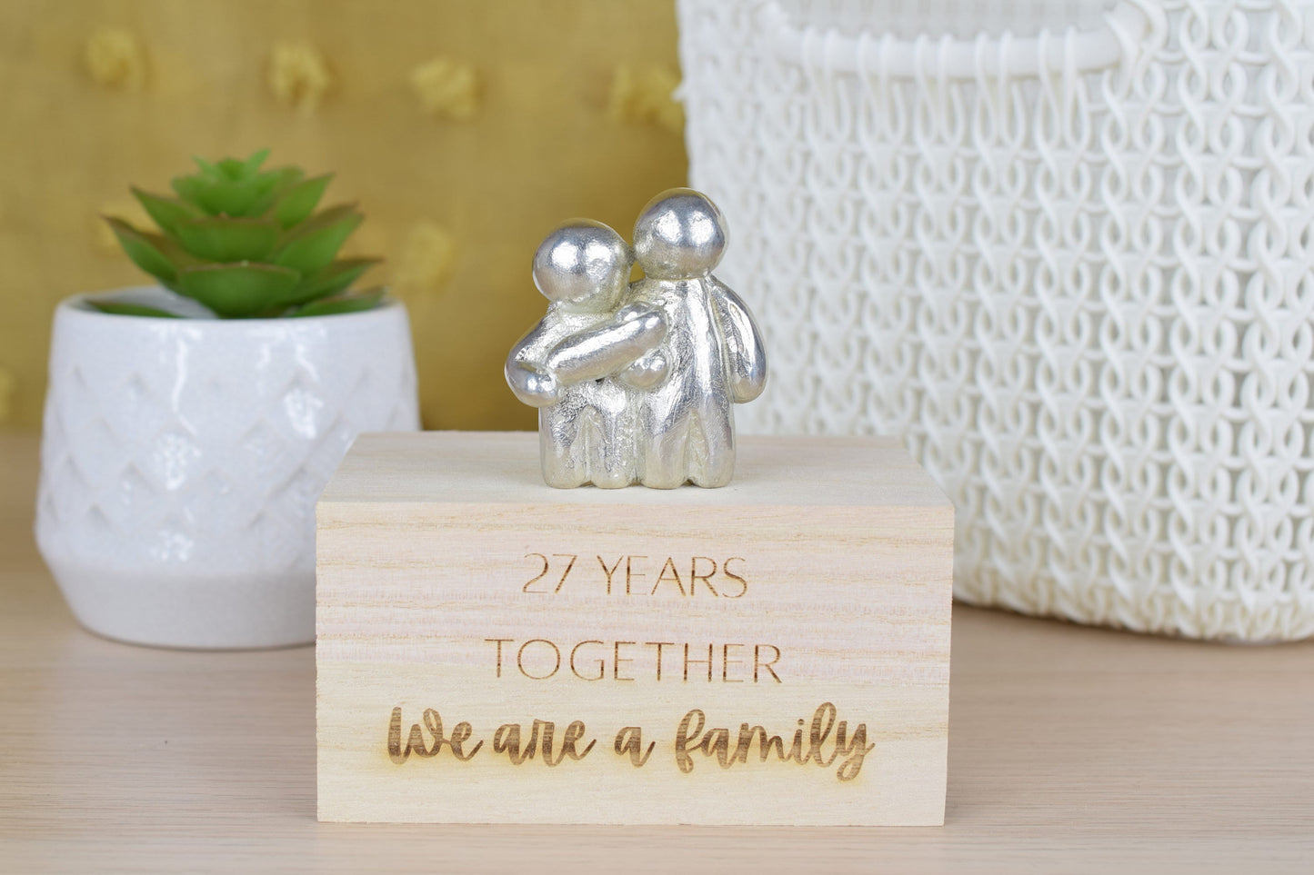 27 Years Together We Are A Family | 27th Anniversary Gift - Choose Your Own Family Combination | Part of the We Made a Family Range