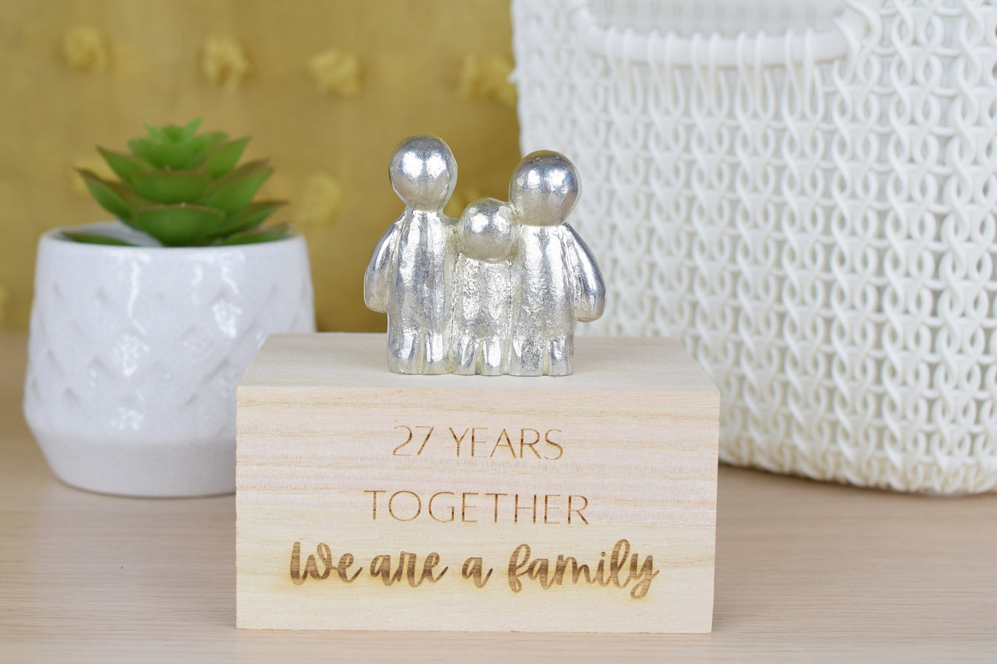 27 Years Together We Are A Family | 27th Anniversary Gift - Choose Your Own Family Combination | Part of the We Made a Family Range
