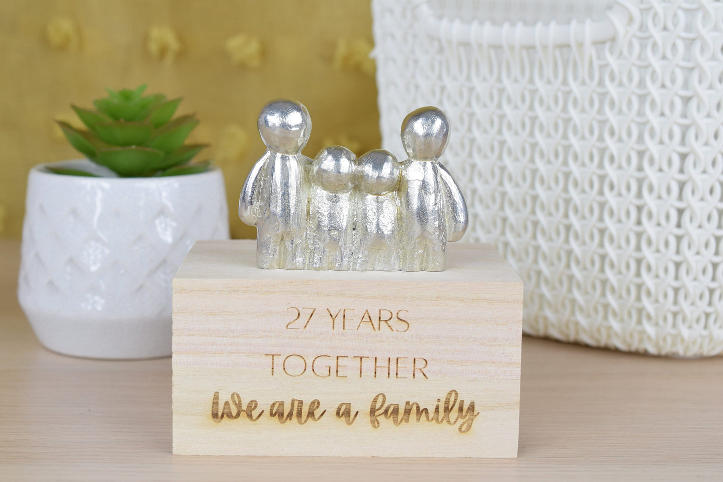 27 Years Together We Are A Family | 27th Anniversary Gift - Choose Your Own Family Combination | Part of the We Made a Family Range