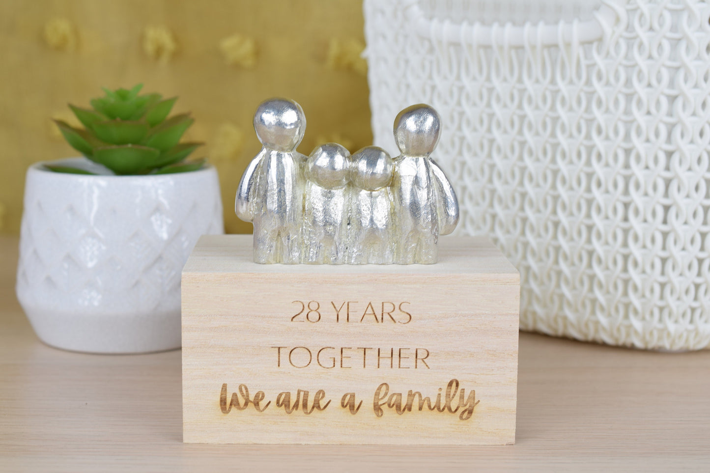 28 Years Together We Are A Family | 28th Anniversary Gift - Choose Your Own Family Combination | Part of the We Made a Family Range