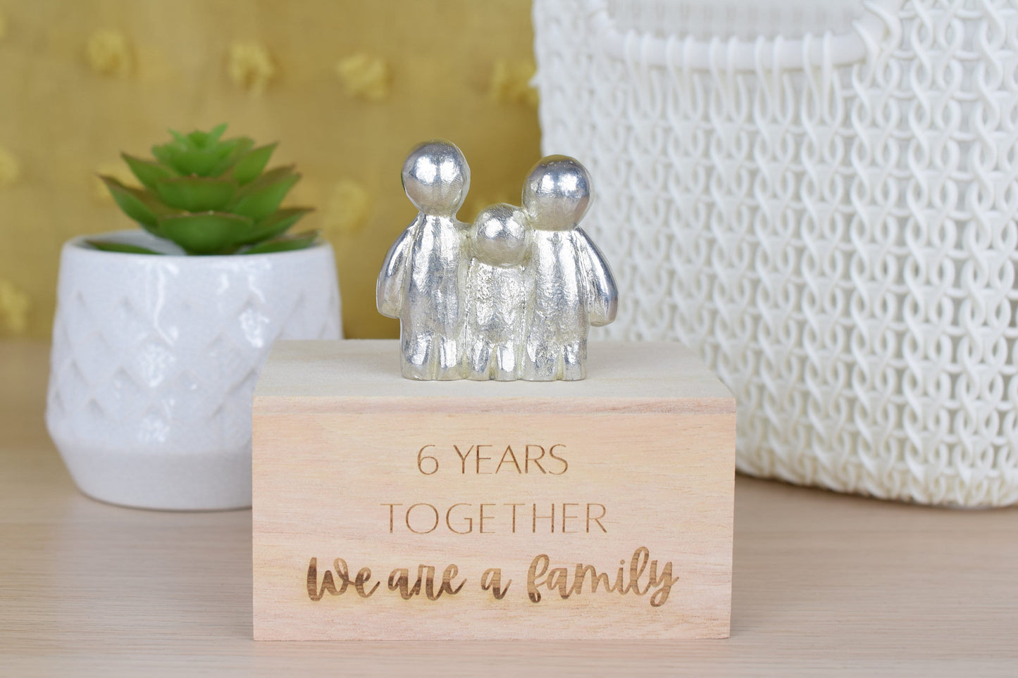 6 Years Together We Are A Family | 6th Anniversary Gift - Choose Your Own Family Combination | Part of the We Made a Family Range