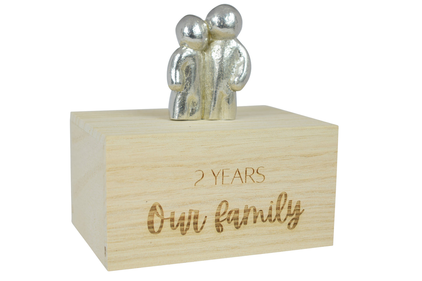 2 Years Our Little Hugging Family | 2nd Anniversary Gift - Choose Your Own Family Combination | Part of the We Made a Family Range