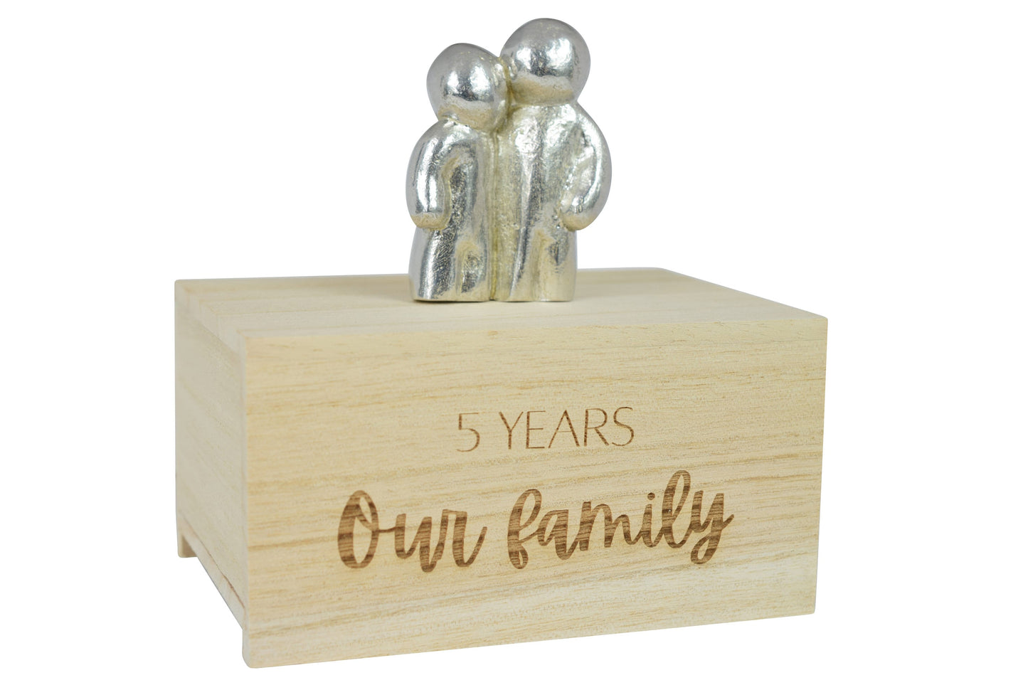 5 Years Our Little Hugging Family | 5th Anniversary Gift - Choose Your Own Family Combination | Part of the We Made a Family Range