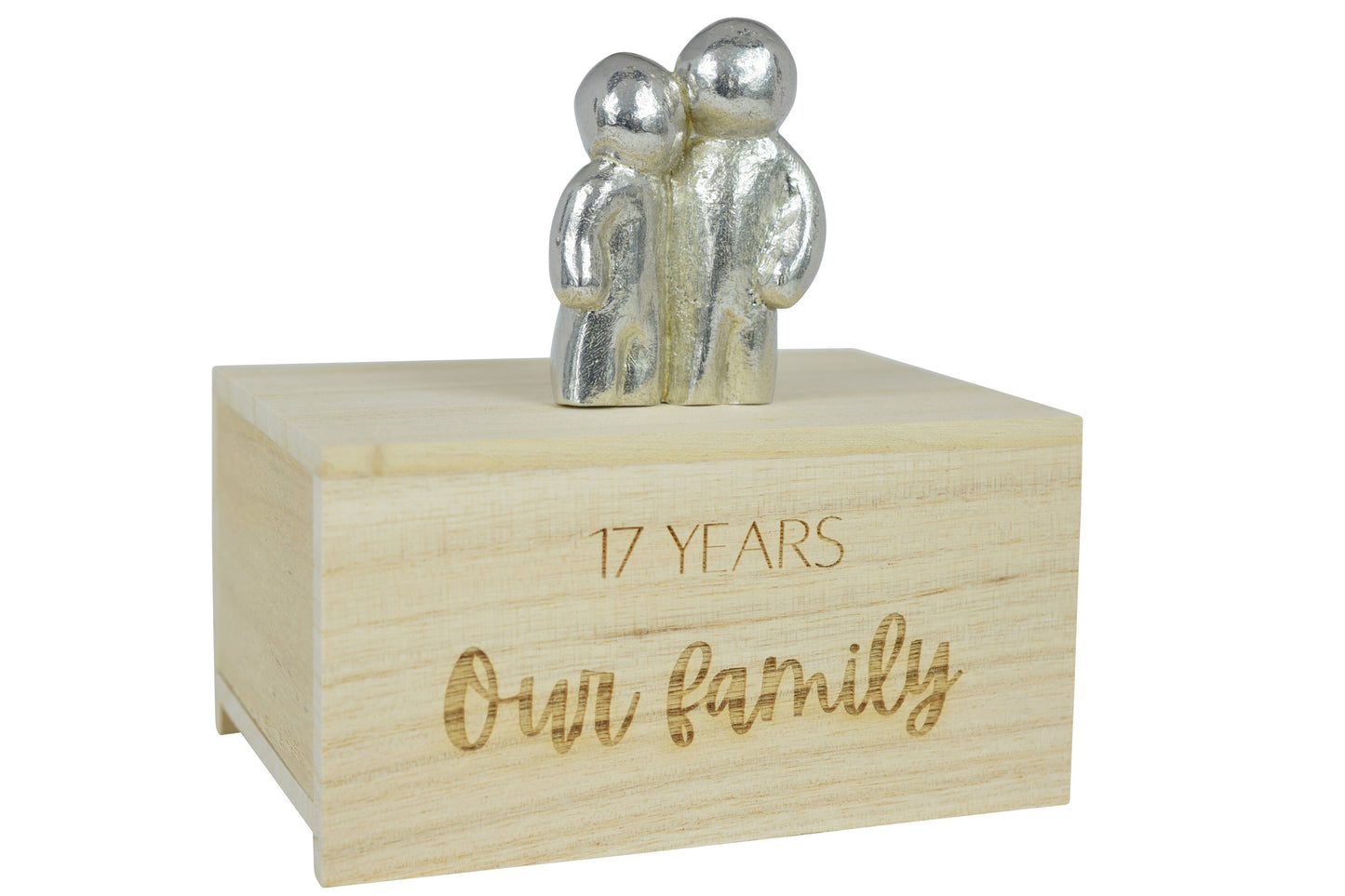 17 Years Our Little Hugging Family | 17th Anniversary Gift - Choose Your Own Family Combination | Part of the We Made a Family Range