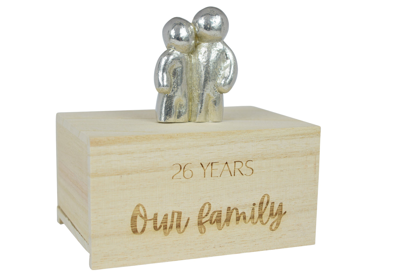 26 Years Our Little Hugging Family | 26th Anniversary Gift - Choose Your Own Family Combination | Part of the We Made a Family Range