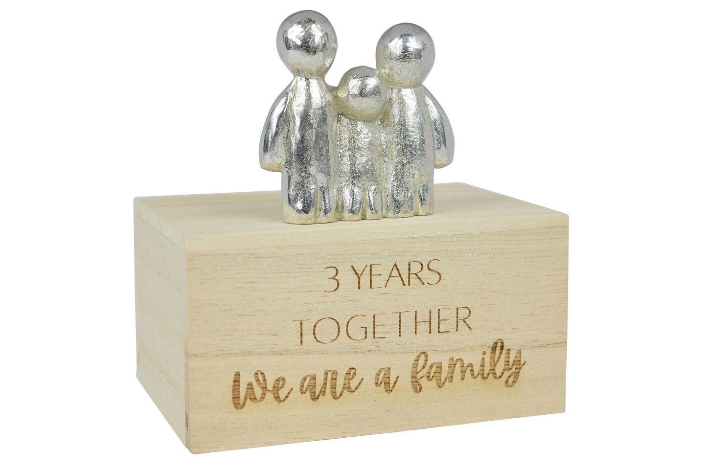 3 Years Together We Are A Family | 3rd Anniversary Gift - Choose Your Own Family Combination | Part of the We Made a Family Range