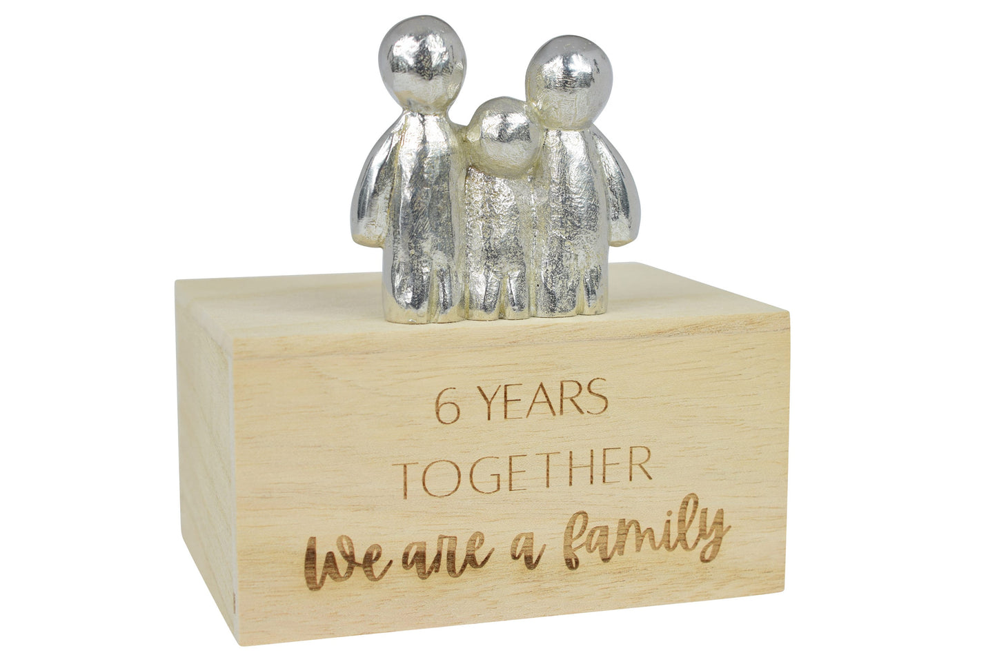 6 Years Together We Are A Family | 6th Anniversary Gift - Choose Your Own Family Combination | Part of the We Made a Family Range