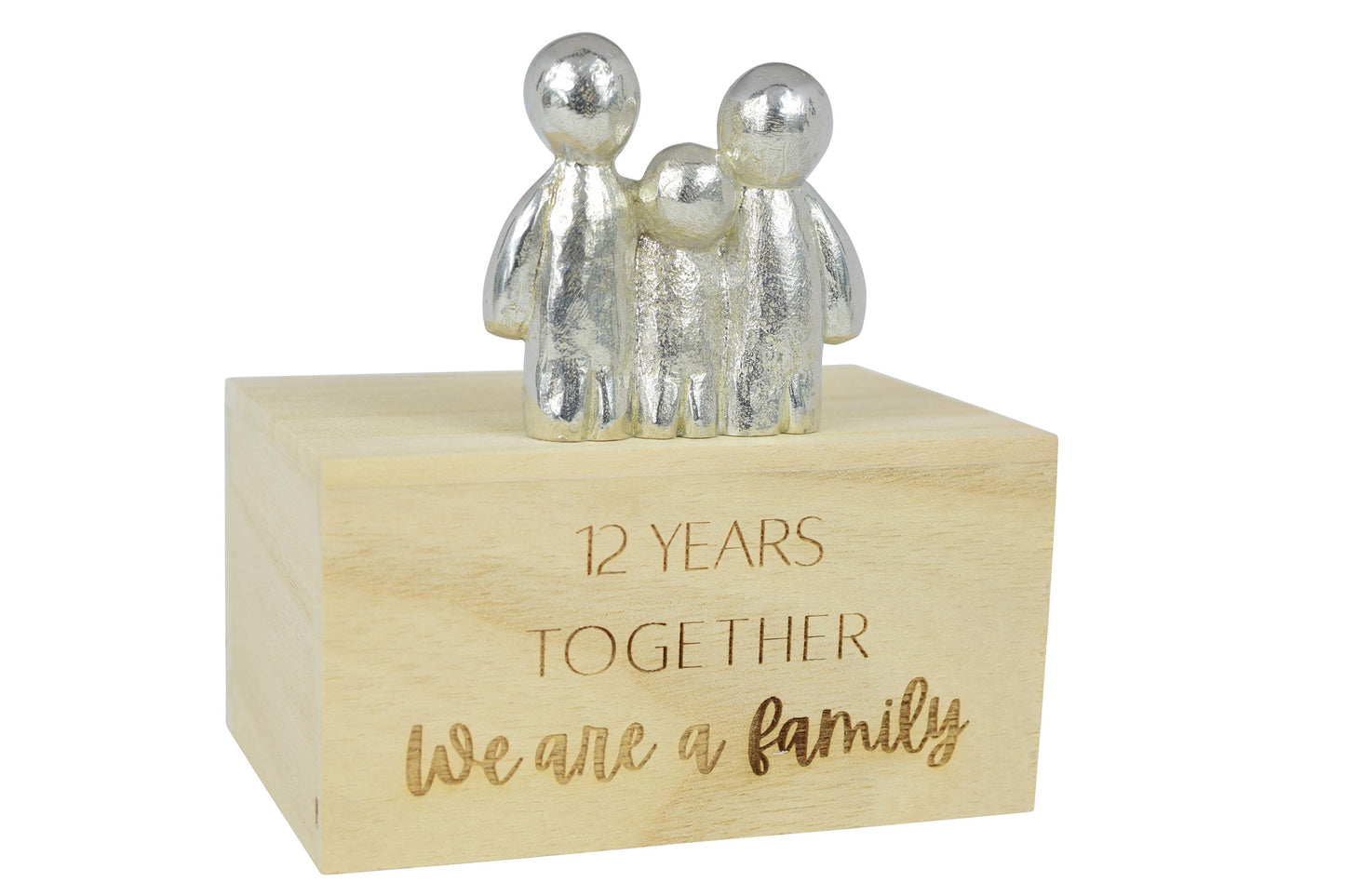 12 Years Together We Are A Family | 12th Anniversary Gift - Choose Your Own Family Combination | Part of the We Made a Family Range