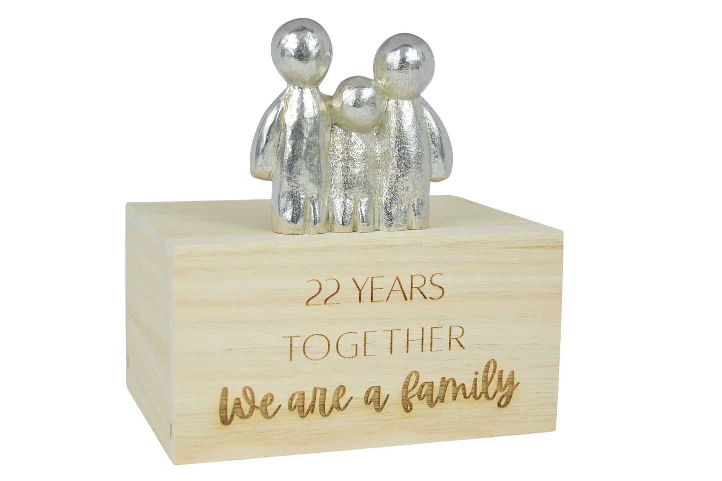 22 Years Together We Are A Family | 22nd Anniversary Gift - Choose Your Own Family Combination | Part of the We Made a Family Range