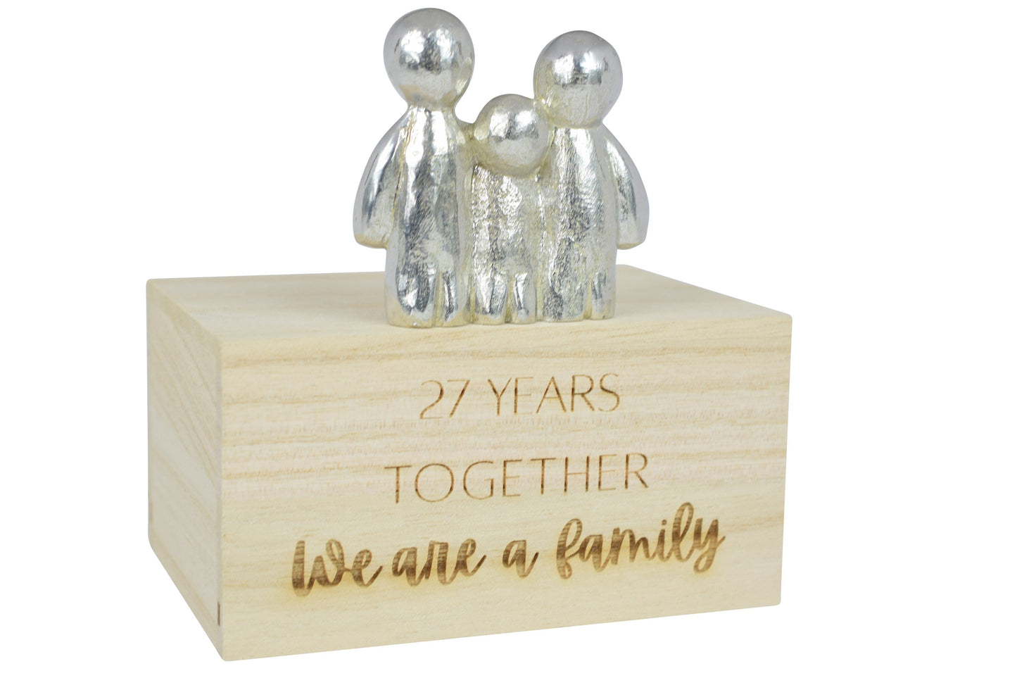 27 Years Together We Are A Family | 27th Anniversary Gift - Choose Your Own Family Combination | Part of the We Made a Family Range