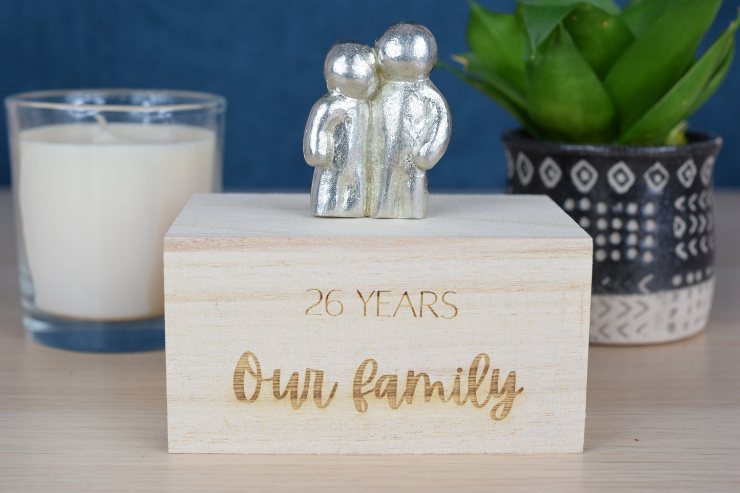 26 Years Our Little Hugging Family | 26th Anniversary Gift - Choose Your Own Family Combination | Part of the We Made a Family Range