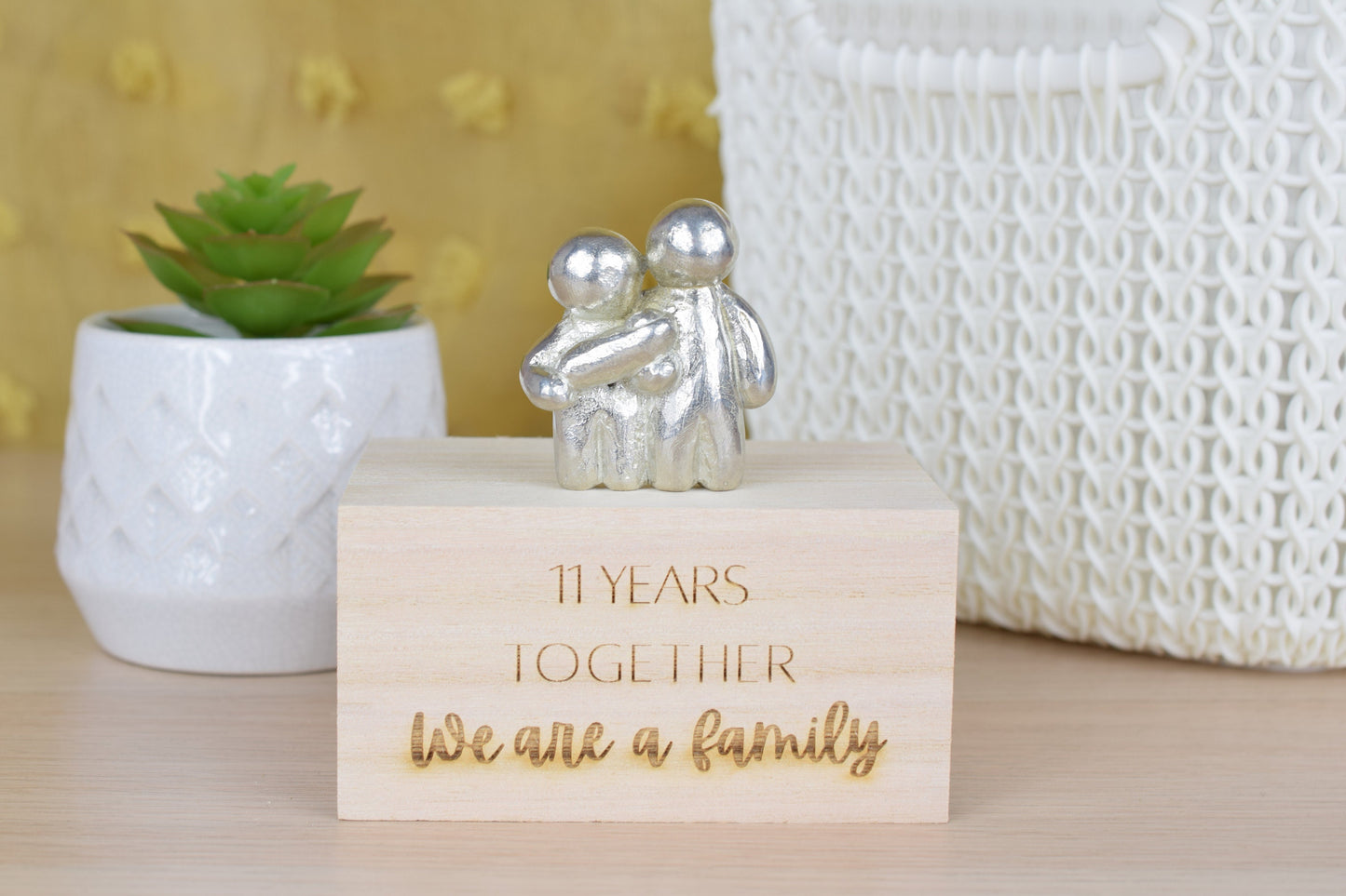 11 Years Together We Are A Family | 11th Anniversary Gift - Choose Your Own Family Combination | Part of the We Made a Family Range
