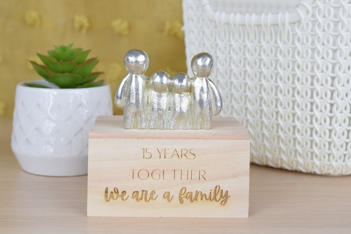 15 Years Together We Are A Family | 15th Anniversary Gift - Choose Your Own Family Combination | Part of the We Made a Family Range