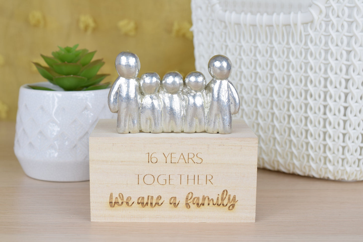 16 Years Together We Are A Family | 16th Anniversary Gift - Choose Your Own Family Combination | Part of the We Made a Family Range