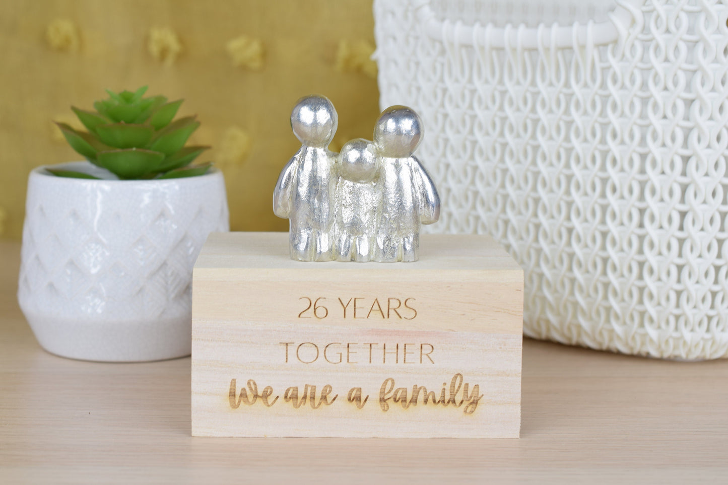 26 Years Together We Are A Family | 26th Anniversary Gift - Choose Your Own Family Combination | Part of the We Made a Family Range