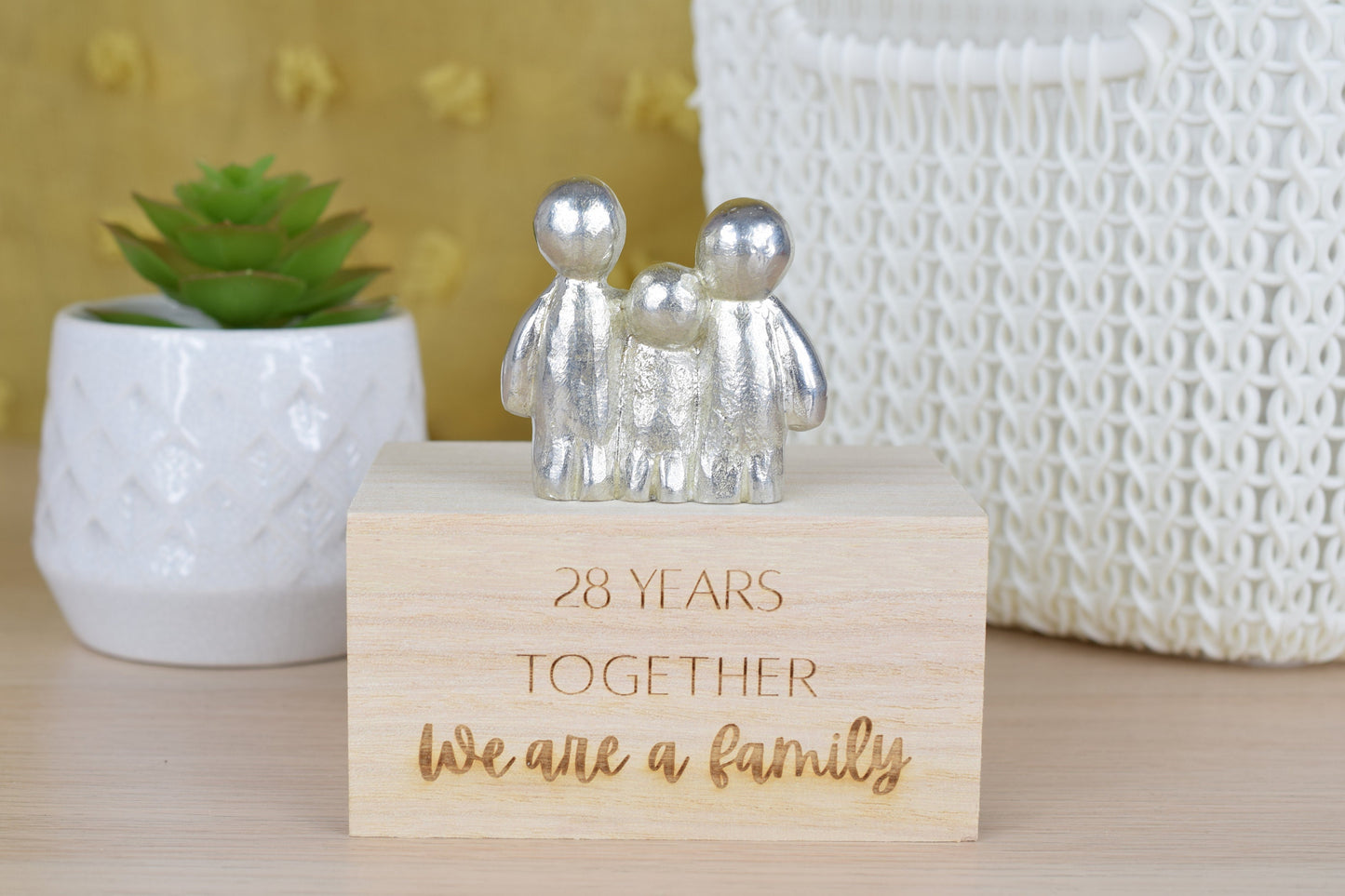 28 Years Together We Are A Family | 28th Anniversary Gift - Choose Your Own Family Combination | Part of the We Made a Family Range