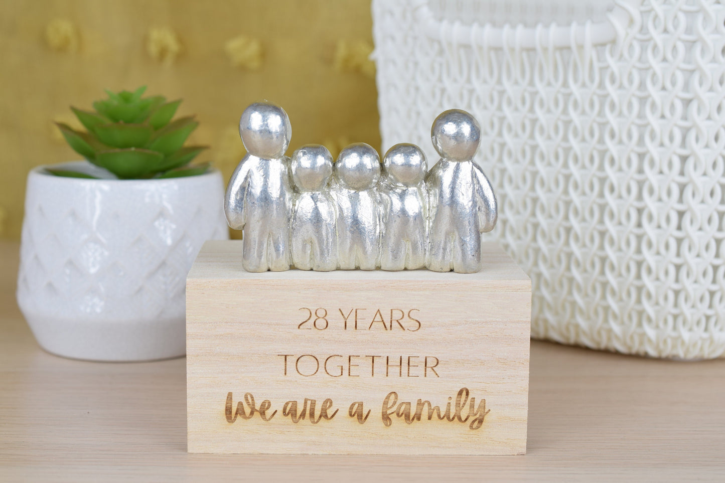 28 Years Together We Are A Family | 28th Anniversary Gift - Choose Your Own Family Combination | Part of the We Made a Family Range
