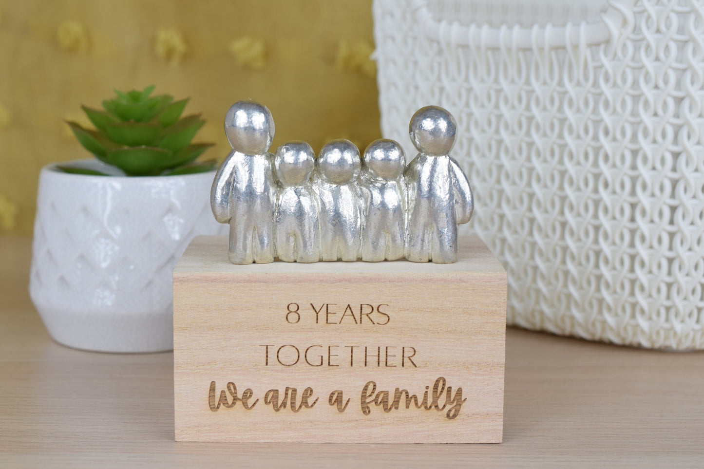 8 Years Together We Are A Family | 8th Anniversary Gift - Choose Your Own Family Combination | Part of the We Made a Family Range