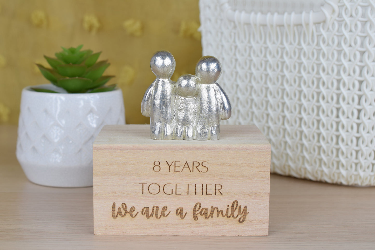 8 Years Together We Are A Family | 8th Anniversary Gift - Choose Your Own Family Combination | Part of the We Made a Family Range