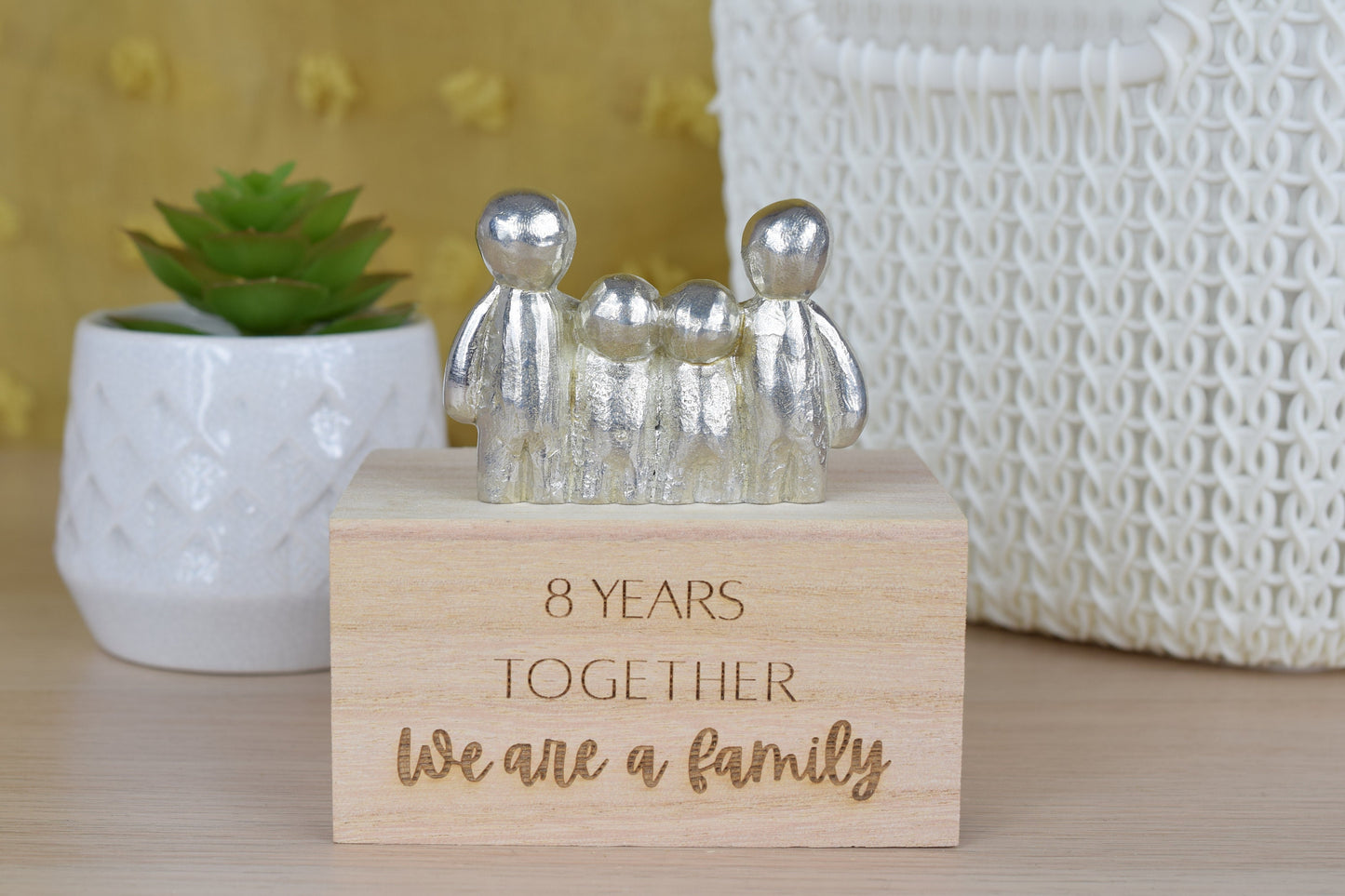 8 Years Together We Are A Family | 8th Anniversary Gift - Choose Your Own Family Combination | Part of the We Made a Family Range