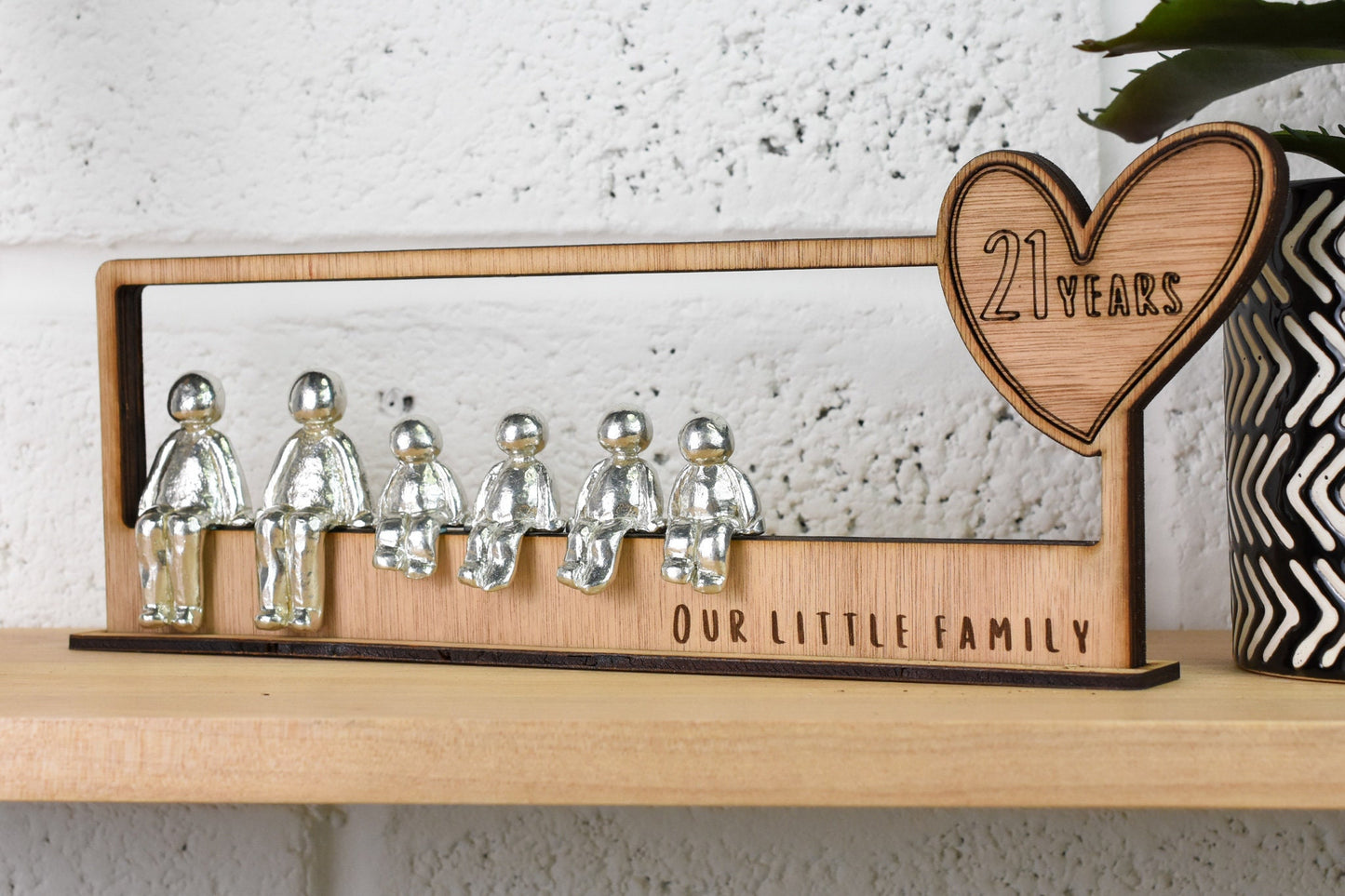 21 Years Our Little Family | 21st Anniversary Gift - Choose Your Own Family Combination