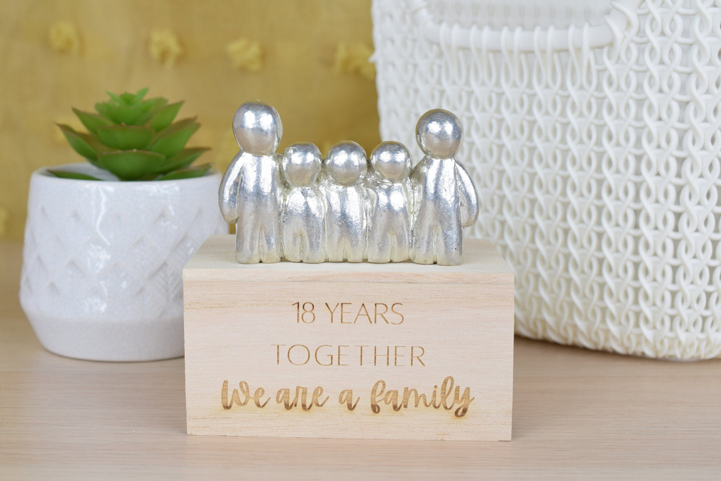 18 Years Together We Are A Family | 18th Anniversary Gift - Choose Your Own Family Combination | Part of the We Made a Family Range