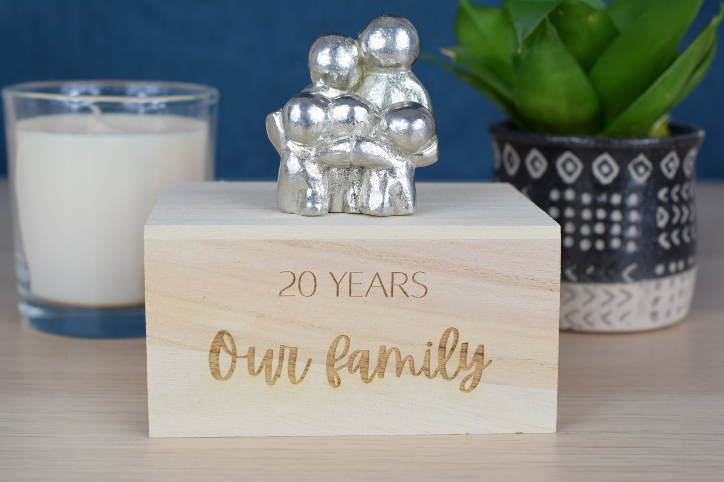 20 Years Our Little Hugging Family | 20th Anniversary Gift - Choose Your Own Family Combination | Part of the We Made a Family Range