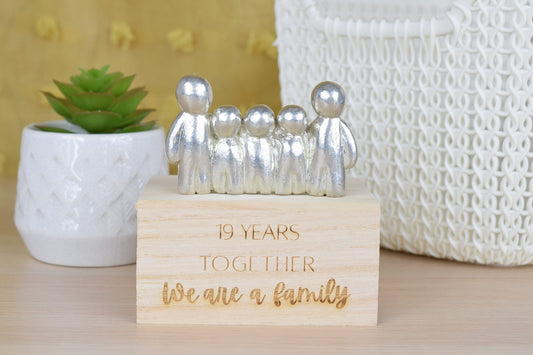 19 Years Together We Are A Family | 19th Anniversary Gift - Choose Your Own Family Combination | Part of the We Made a Family Range