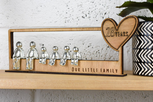 28 Years Our Little Family | 28th Anniversary Gift - Choose Your Own Family Combination