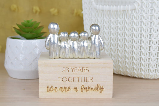 23 Years Together We Are A Family | 23rd Anniversary Gift - Choose Your Own Family Combination | Part of the We Made a Family Range