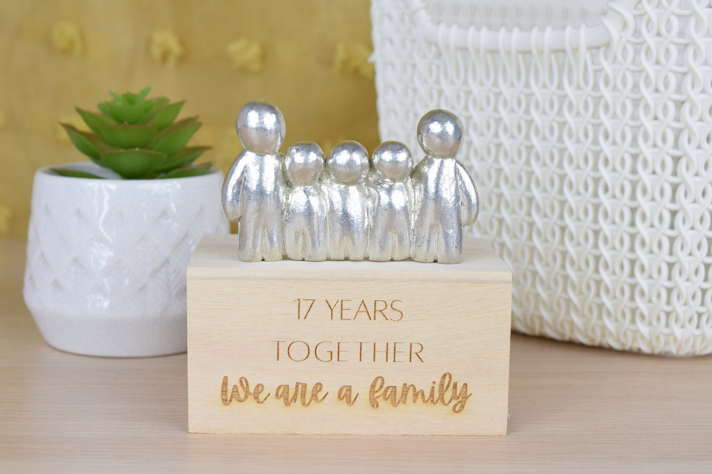 17 Years Together We Are A Family | 17th Anniversary Gift - Choose Your Own Family Combination | Part of the We Made a Family Range