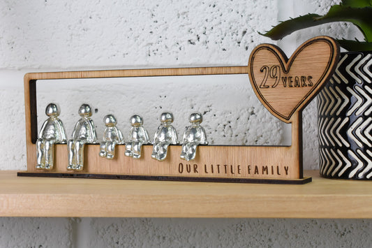 29 Years Our Little Family | 29th Anniversary Gift - Choose Your Own Family Combination